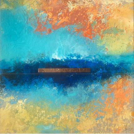 Peinture F3 No Name 106-56-20241017-28 par Hévin Christian | Tableau Abstrait Acrylique, Huile, Métal Minimaliste