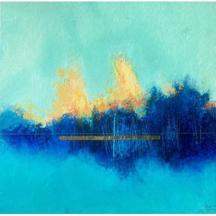 Peinture Abstraction 3159 par Hévin Christian | Tableau Abstrait Acrylique, Huile, Métal Minimaliste