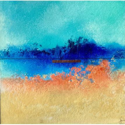 Peinture Abstraction 3160 par Hévin Christian | Tableau Abstrait Acrylique, Huile, Métal Minimaliste