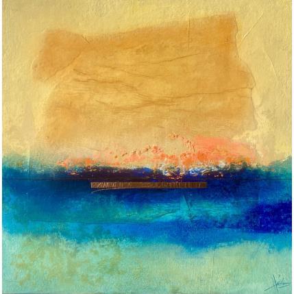 Peinture Abstraction 3165 par Hévin Christian | Tableau Abstrait Acrylique, Huile, Métal Minimaliste