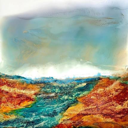 Painting Bronze Age 1950 by Depaire Silvia | Painting Abstract Acrylic Landscapes, Marine, Minimalist