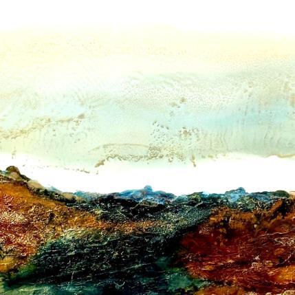 Peinture 100x50 Bronze Age 1945 par Depaire Silvia | Tableau Abstrait Acrylique Marine, Minimaliste, Paysages