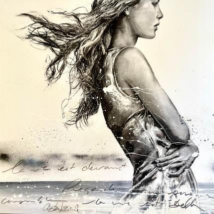 Peinture La vie est devant par Desserle Cecile | Tableau Figuratif Huile Portraits