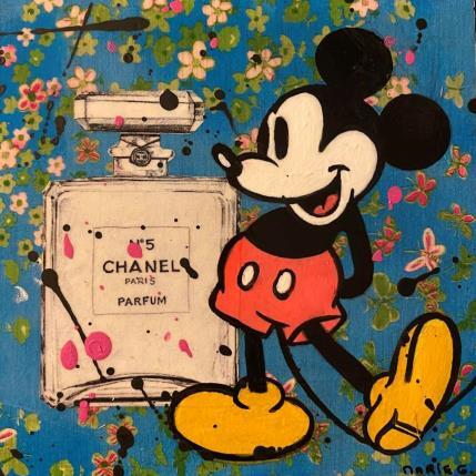 Peinture F1  Mickey Chanel par Marie G.  | Tableau Pop-art Acrylique, Bois, Collage Icones Pop