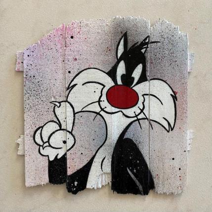 Peinture F3  Aime moi ! par Marie G.  | Tableau Pop-art Acrylique, Bois Icones Pop