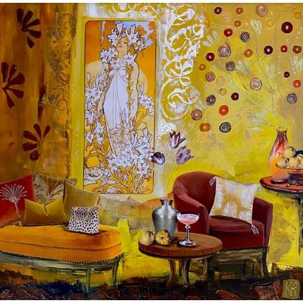 Peinture Birdy par Romanelli Karine | Tableau Figuratif Acrylique, Collage