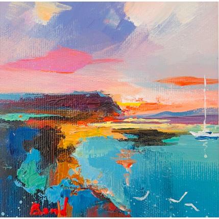 Peinture a bance of colons par Bond Tetiana | Tableau Figuratif Huile