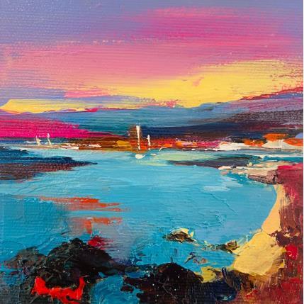 Peinture the harbor of silence par Bond Tetiana | Tableau Figuratif Huile