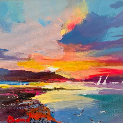 Peinture a gentle glimmer of the sea par Bond Tetiana | Tableau Figuratif Huile