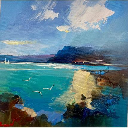 Peinture wandering clouds over the blue par Bond Tetiana | Tableau Figuratif Huile