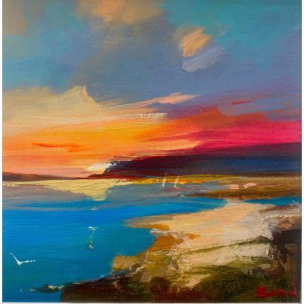 Peinture melody of the evening sea par Bond Tetiana | Tableau Figuratif Huile