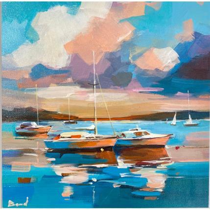 Peinture lines of horizon par Bond Tetiana | Tableau Figuratif Huile
