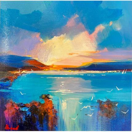 Peinture turquoise rest par Bond Tetiana | Tableau Figuratif Huile