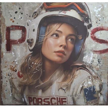 Peinture Racing Girl par Novarino Fabien | Tableau Pop-art Collage, Graffiti, Plexiglas Icones Pop, Société