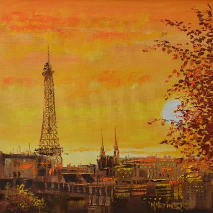 Gemälde FUEGO EN EL CIELO von Rodriguez Rio Martin | Gemälde Figurativ Öl Urban