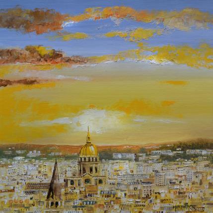 Peinture AMARILLO ORO par Rodriguez Rio Martin | Tableau Impressionnisme Huile Urbain