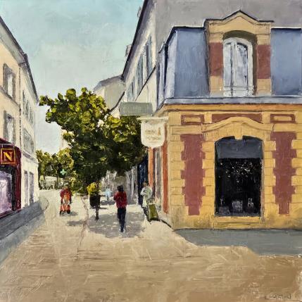 Peinture Boutique de l'impératrice par Martin Laurent | Tableau Figuratif Huile Scènes de vie, Société, Urbain
