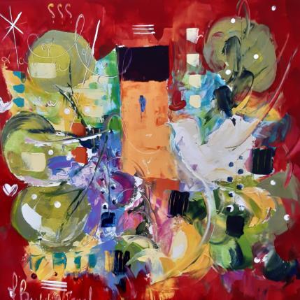 Peinture L oiseau et l enfant  par Bastide d´Izard Armelle | Tableau Abstrait Acrylique Architecture, Paysages