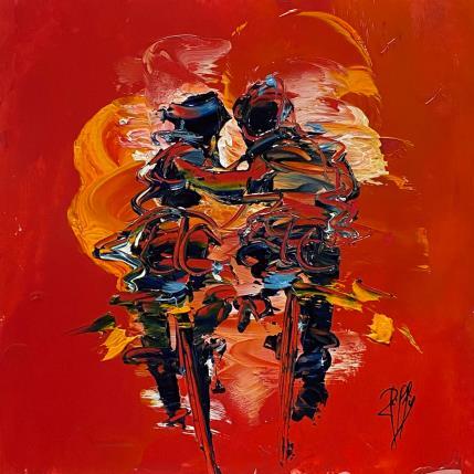 Peinture Enlacés par Raffin Christian | Tableau Figuratif Huile Scènes de vie