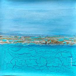 Peinture L'hymne à la vie par Dravet Brigitte | Tableau Abstrait Acrylique Marine, Minimaliste, Paysages