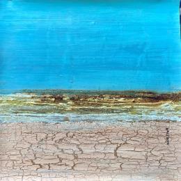 Peinture Sunny morning par Dravet Brigitte | Tableau Abstrait Acrylique Marine, Minimaliste, Paysages