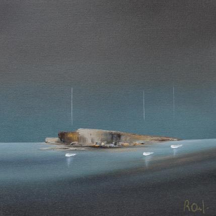 Peinture Plénitude 70 par Roussel Marie-Ange et Fanny | Tableau Figuratif Huile Marine, Minimaliste