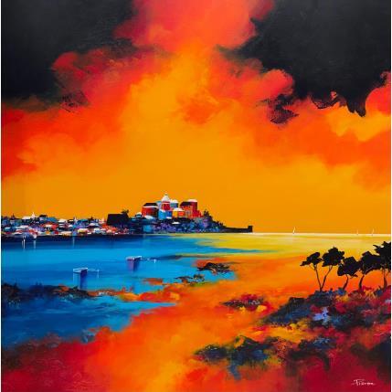 Peinture Calvi par Pienon Cyril | Tableau Figuratif Acrylique, Sable Paysages