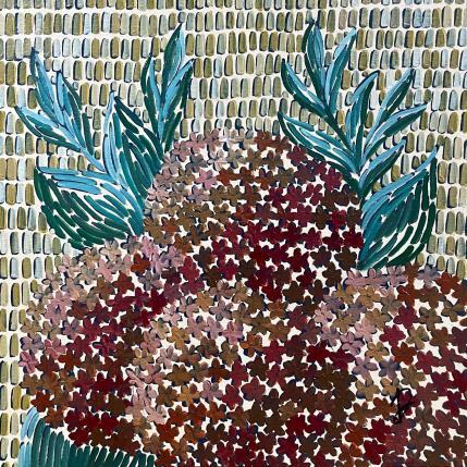 Peinture hortensias d'automne par Dmitrieva Daria | Tableau Impressionnisme Acrylique Nature