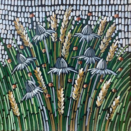 Peinture Herbes d'automne par Dmitrieva Daria | Tableau Impressionnisme Acrylique Nature