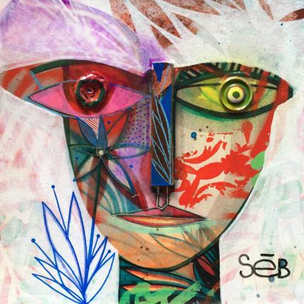 Peinture Kaléana par Seb | Tableau Art Singulier Acrylique Nature, Portraits