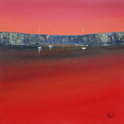 Peinture Horizon marin 71 par Roussel Marie-Ange et Fanny | Tableau Figuratif Huile Marine, Minimaliste