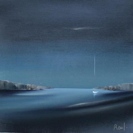 Gemälde Ambiance marine 71 von Roussel Marie-Ange et Fanny | Gemälde Figurativ Öl Marine, Minimalistisch