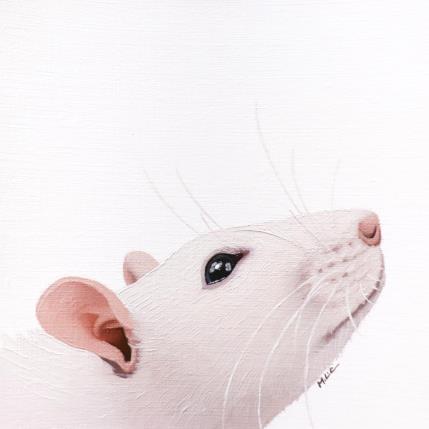 Peinture I SEE YOU 95 par Milie Lairie | Tableau Réalisme Huile Animaux