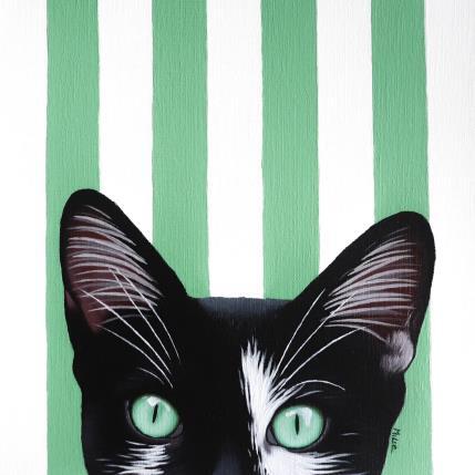 Painting WASABI by Milie Lairie | Painting Realism Oil Animals, Pop icons