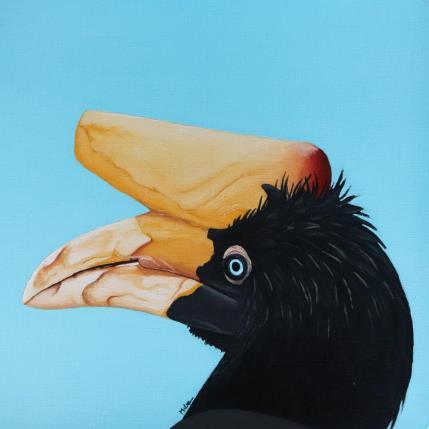 Peinture I SEE YOU 101 par Milie Lairie | Tableau Réalisme Huile Animaux