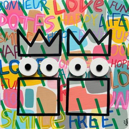 Painting JUMEAUX POTES by Mam | Painting Pop-art Acrylic Pop icons, Portrait, Society