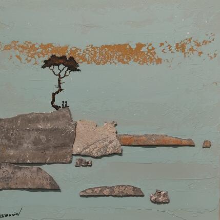 Peinture A 433 par Lemonnier  | Tableau Matiérisme Acrylique, Zinc Paysages