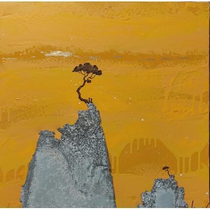 Peinture Le chant du vent par Lemonnier  | Tableau Matiérisme Acrylique, Zinc Paysages