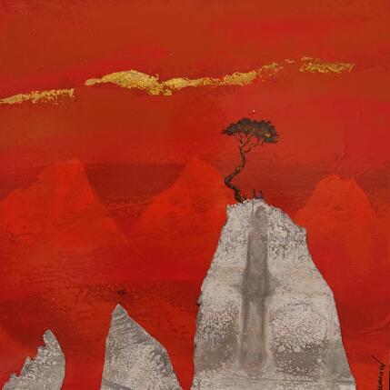 Peinture Plénitude par Lemonnier  | Tableau Matiérisme Acrylique, Zinc Paysages