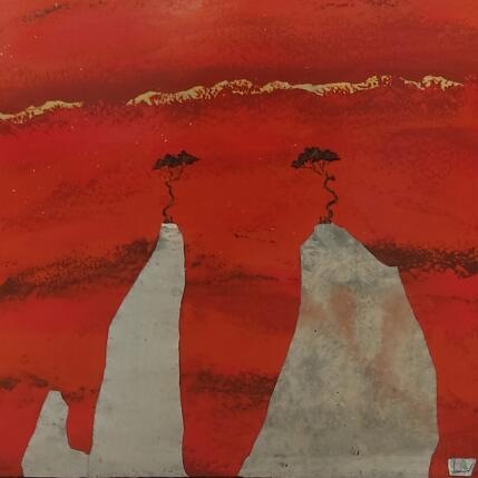 Peinture A l'unison par Lemonnier  | Tableau Matiérisme Acrylique, Zinc Paysages