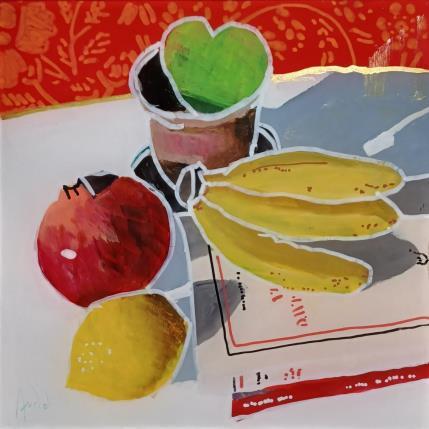 Peinture La grenade de David par Auriol Philippe | Tableau Figuratif Acrylique, Plexiglas, Posca Natures mortes