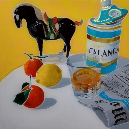 Peinture La pause du pharmacien par Auriol Philippe | Tableau Figuratif Acrylique, Plexiglas, Posca Natures mortes