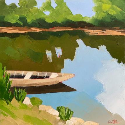 Peinture Dans les lônes n°2 par Clavel Pier-Marion | Tableau Impressionnisme Bois, Huile Paysages