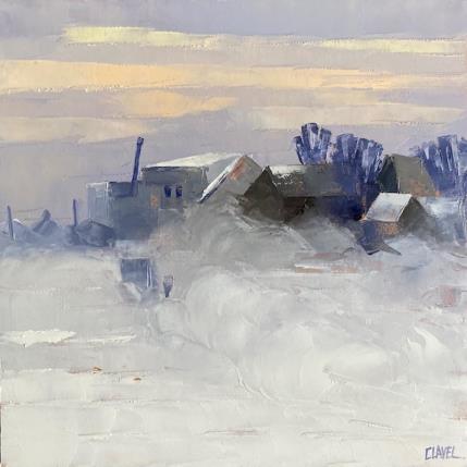 Peinture Bourrasque par Clavel Pier-Marion | Tableau Impressionnisme Bois, Huile Paysages