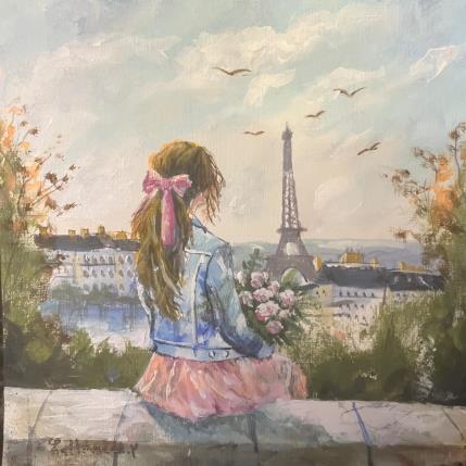 Gemälde Des fleurs pour la Dame de fer von Lallemand Yves | Gemälde Figurativ Acryl Pop-Ikonen, Urban