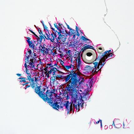 Painting Gloups by Moogly | Painting Raw art Acrylic, Pigments, Resin Animals