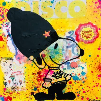 Peinture Snoopy london par Kikayou | Tableau Pop-art Acrylique, Collage, Graffiti Icones Pop