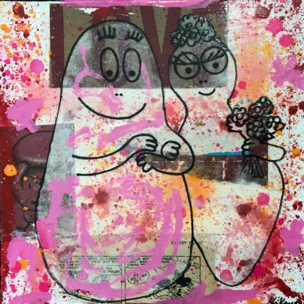 Peinture Barbapapa par Kikayou | Tableau Pop-art Acrylique, Collage, Graffiti Icones Pop