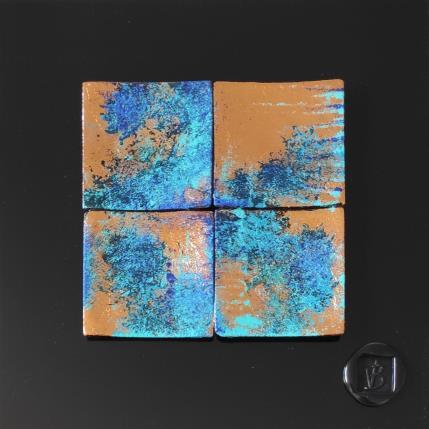 Gemälde Rome von Bauquel Véronique | Gemälde Abstrakt Acryl, Collage, Harz, Holz, Metall Minimalistisch, Pop-Ikonen