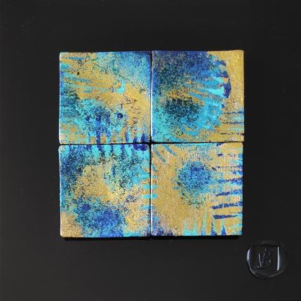 Peinture Danakil par Bauquel Véronique | Tableau Abstrait Acrylique, Bois, Collage, Métal, Résine Minimaliste